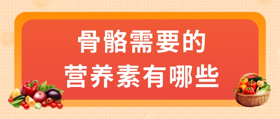 骨骼需要的營(yíng)養(yǎng)素有哪些？